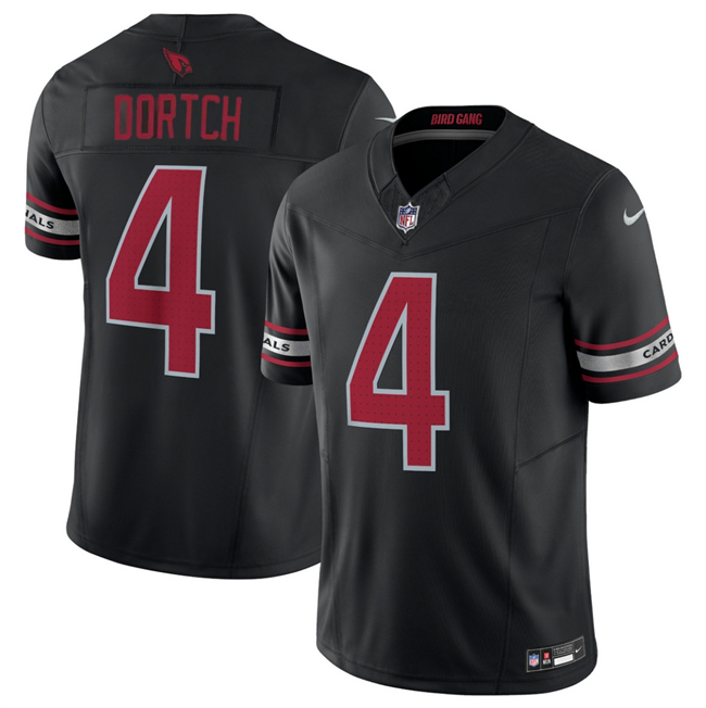 Men's Arizona Cardinals #4 Greg Dortch Black 2024 F.U.S.E. Vapor Untouchable Limited Football Stitched Jersey